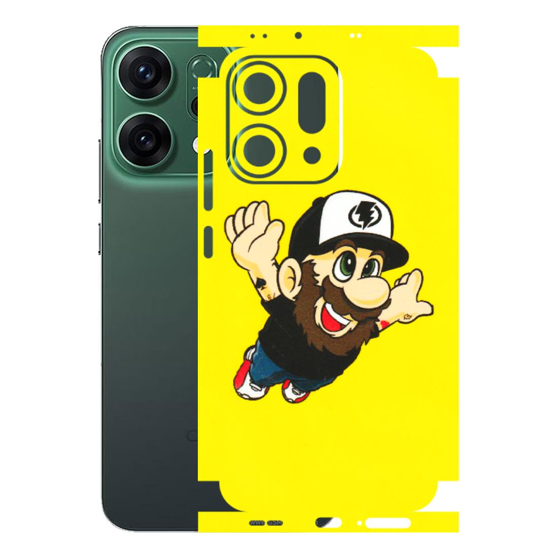 OPPO Phone Skins 2025 (All Models) - Flying Beardo - 3D Embossed Finish (L-60) Oppo Reno 14 5G