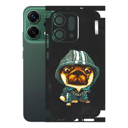 OPPO Phone Skins 2025 (All Models) - Puppy N Hoodie - 3D Embossed Finish (L-90) Oppo Reno 14 5G