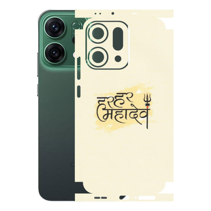OPPO Phone Skins 2025 (All Models) - Har Har Mahadev - Matte Finish (M-10) Oppo Reno 14 5G
