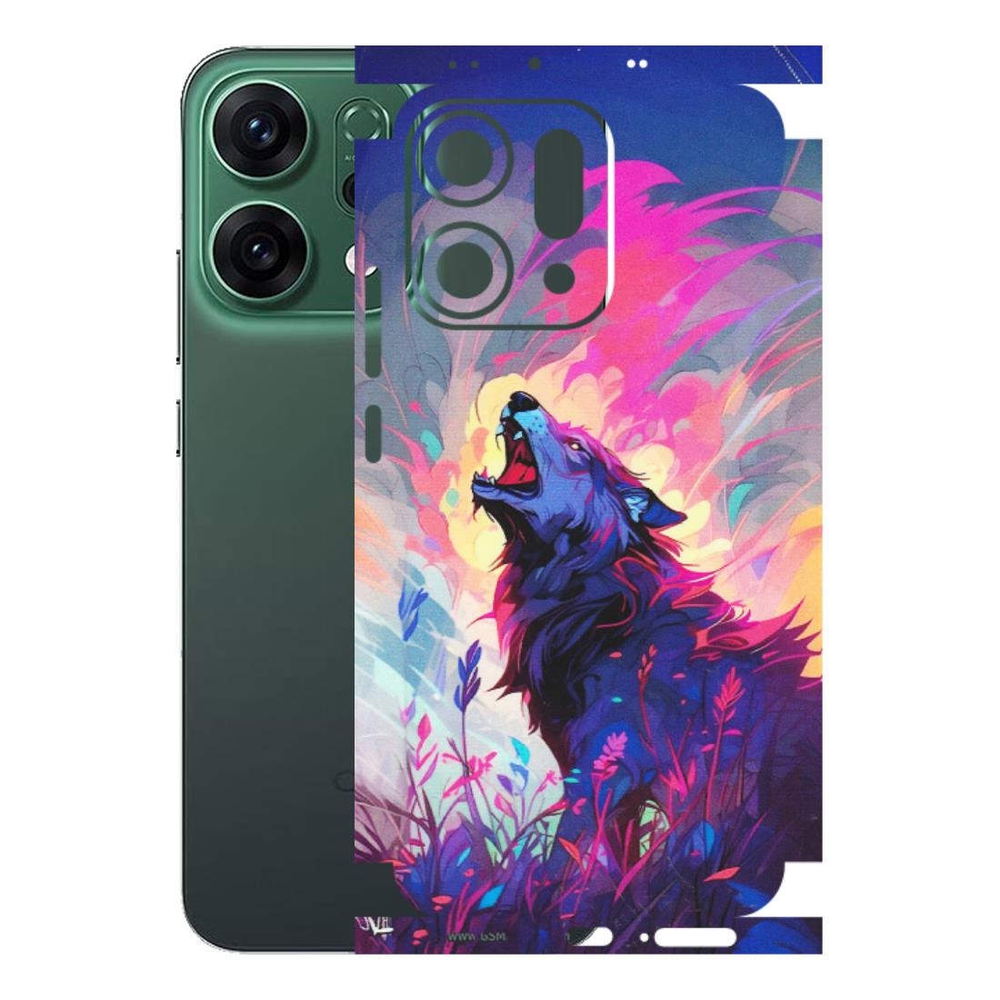 OPPO Phone Skins 2025 (All Models) - New Wild Wolf Abstract - Matte Finish (M-125) Oppo Reno 14 5G
