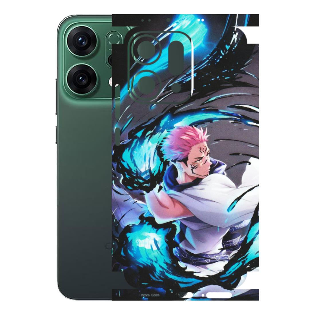 OPPO Phone Skins 2025 (All Models) - New Jujutsu Kaisen Grey Blue Anime - Matte Finish (M-127) Oppo Reno 14 5G