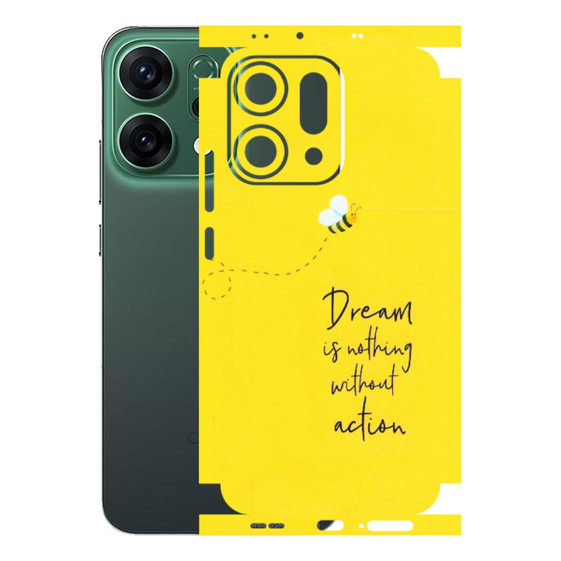 OPPO Phone Skins 2025 (All Models) - Dream Is Nothing Without Action - Matte Finish (M-138) Oppo Reno 14 5G