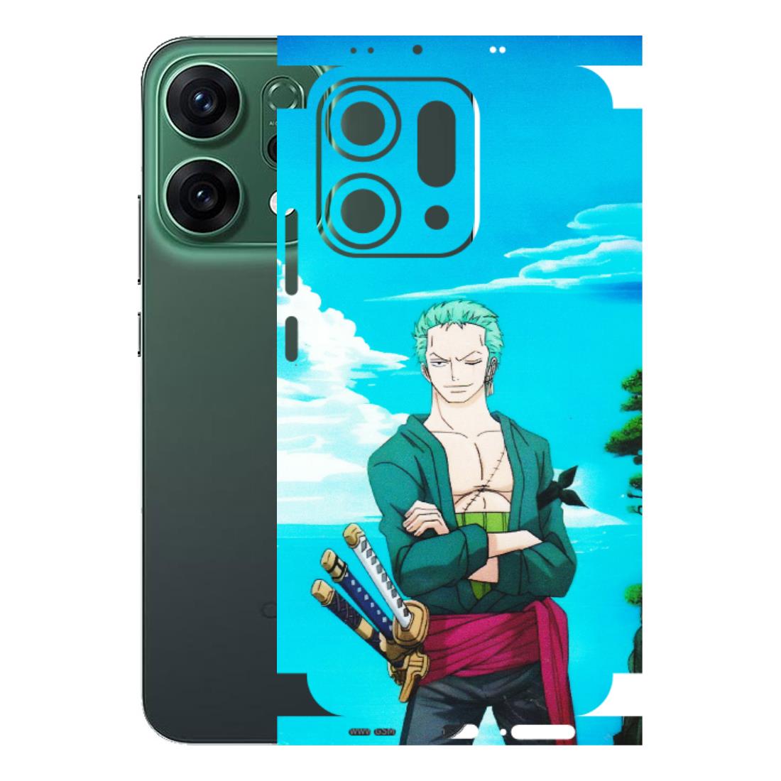 OPPO Phone Skins 2025 (All Models) - Cool Swordman Zoro Anime - Matte Finish (M-143) Oppo Reno 14 5G