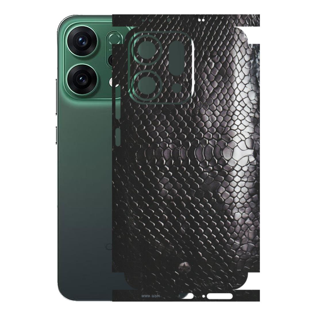 OPPO Phone Skins 2025 (All Models) - Black Snack Leather - Matte Finish (M-147) Oppo Reno 14 5G