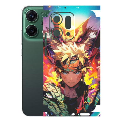 OPPO Phone Skins 2025 (All Models) - Angry Naruto Anime - Matte Finish (M-148) Oppo Reno 14 5G
