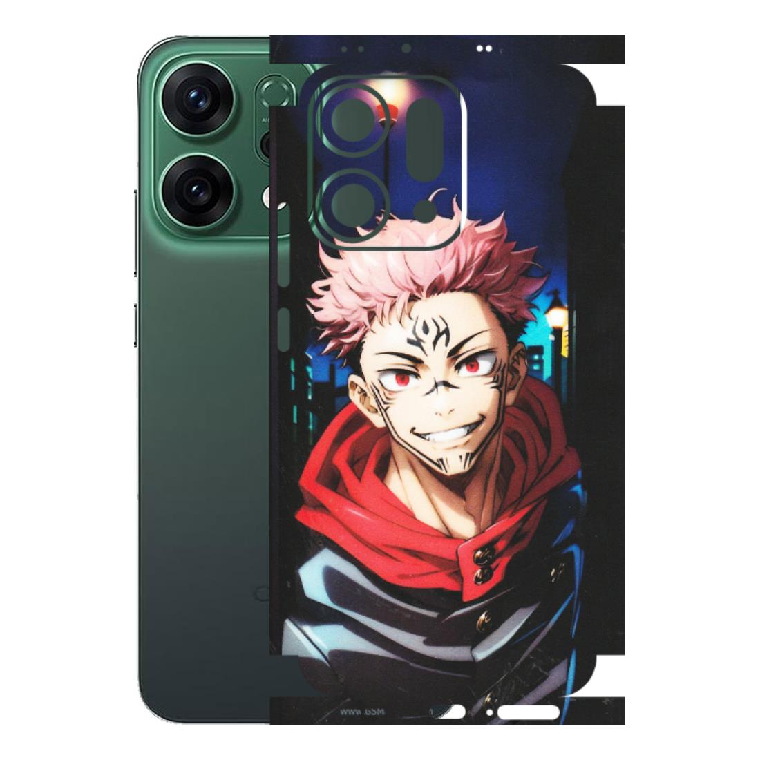OPPO Phone Skins 2025 (All Models) - Yuji Itadori Funny Face Anime - Matte Finish (M-152) Oppo Reno 14 5G
