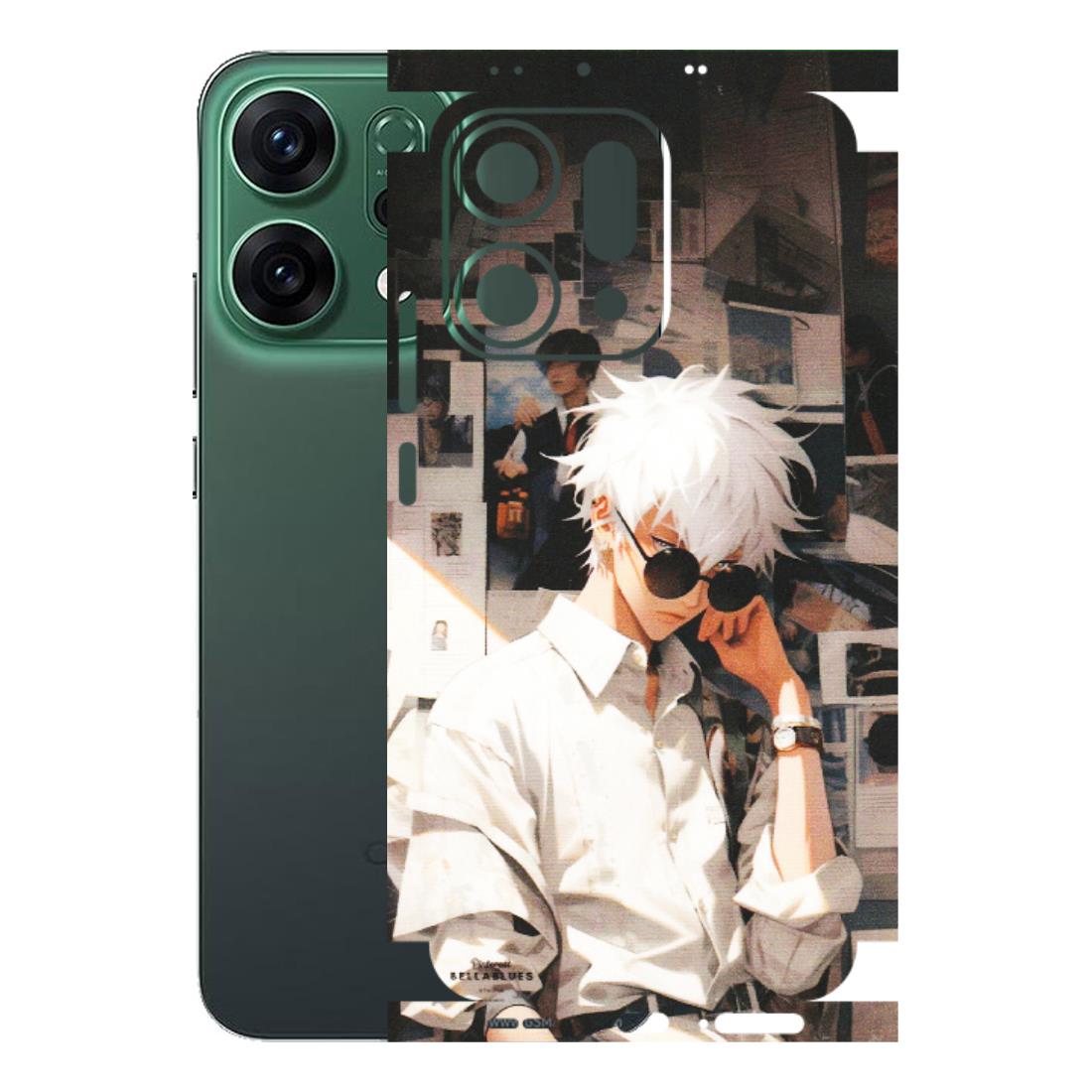 OPPO Phone Skins 2025 (All Models) - Gojo Satoru Jujustu Kaisen Anime - Matte Finish (M-156) Oppo Reno 14 5G