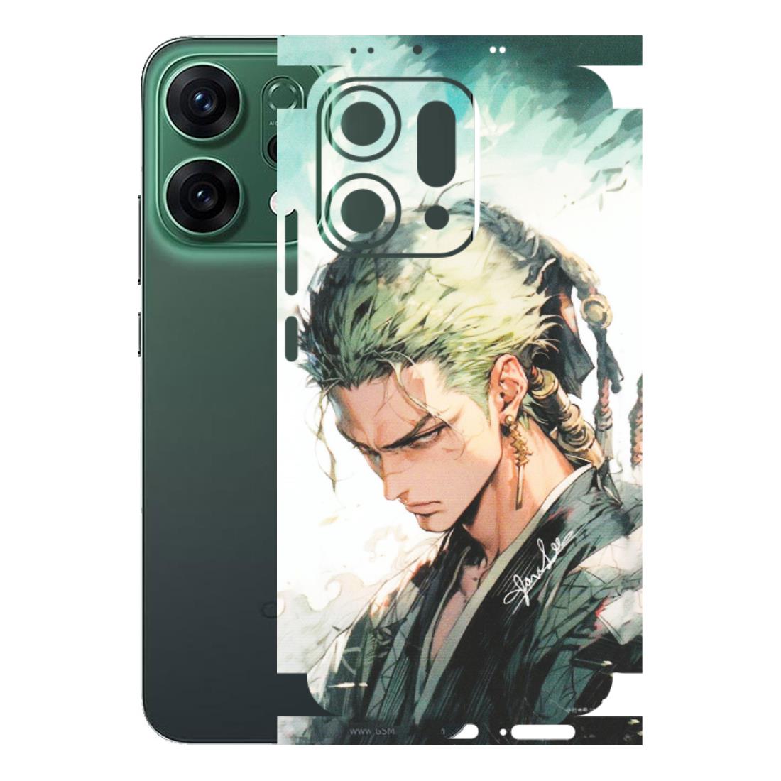 OPPO Phone Skins 2025 (All Models) - Pirate Hunter One Piece Anime - Matte Finish (M-157) Oppo Reno 14 5G
