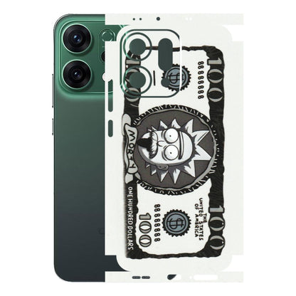 OPPO Phone Skins 2025 (All Models) - Rick And Morty Hundred Dollar Anime - Matte Finish (M-161) Oppo Reno 14 5G