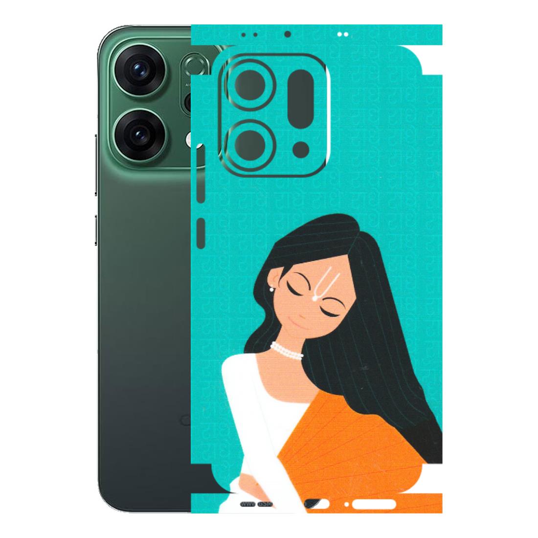 OPPO Phone Skins 2025 (All Models) - Radhe Radhe With Hindu Symbol - Matte Finish (M-164) Oppo Reno 14 5G
