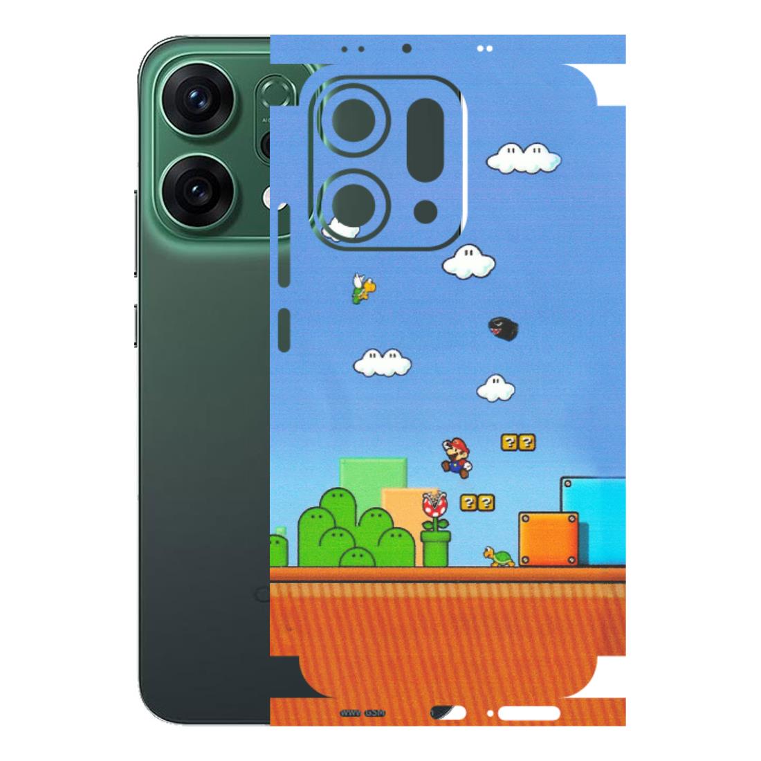 OPPO Phone Skins 2025 (All Models) - Mario Game Scene - Matte Finish (M-24) Oppo Reno 14 5G