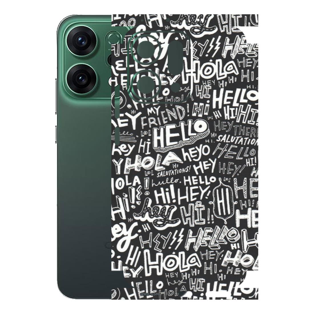 OPPO Phone Skins 2025 (All Models) - Hi Hello Doodles - Matte Finish (M-25) Oppo Reno 14 5G