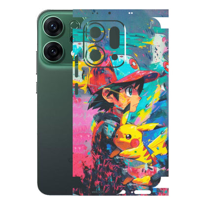 OPPO Phone Skins 2025 (All Models) - Ash & Pikachu - Matte Finish (M-26) Oppo Reno 14 5G