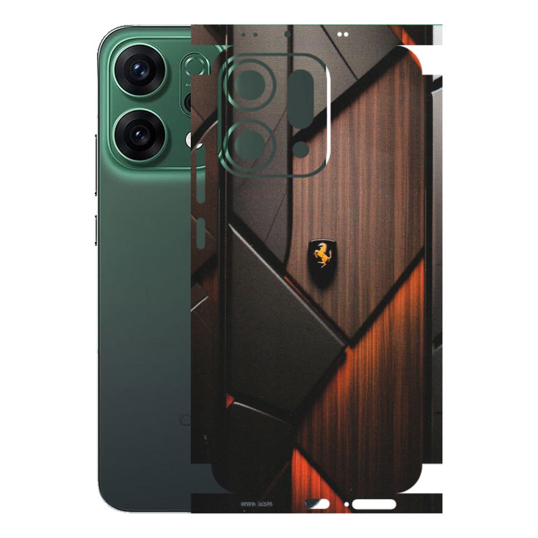 OPPO Phone Skins 2025 (All Models) - Lambo Beauty Wood Pattern Sober - Matte Finish (M-51) Oppo Reno 14 5G