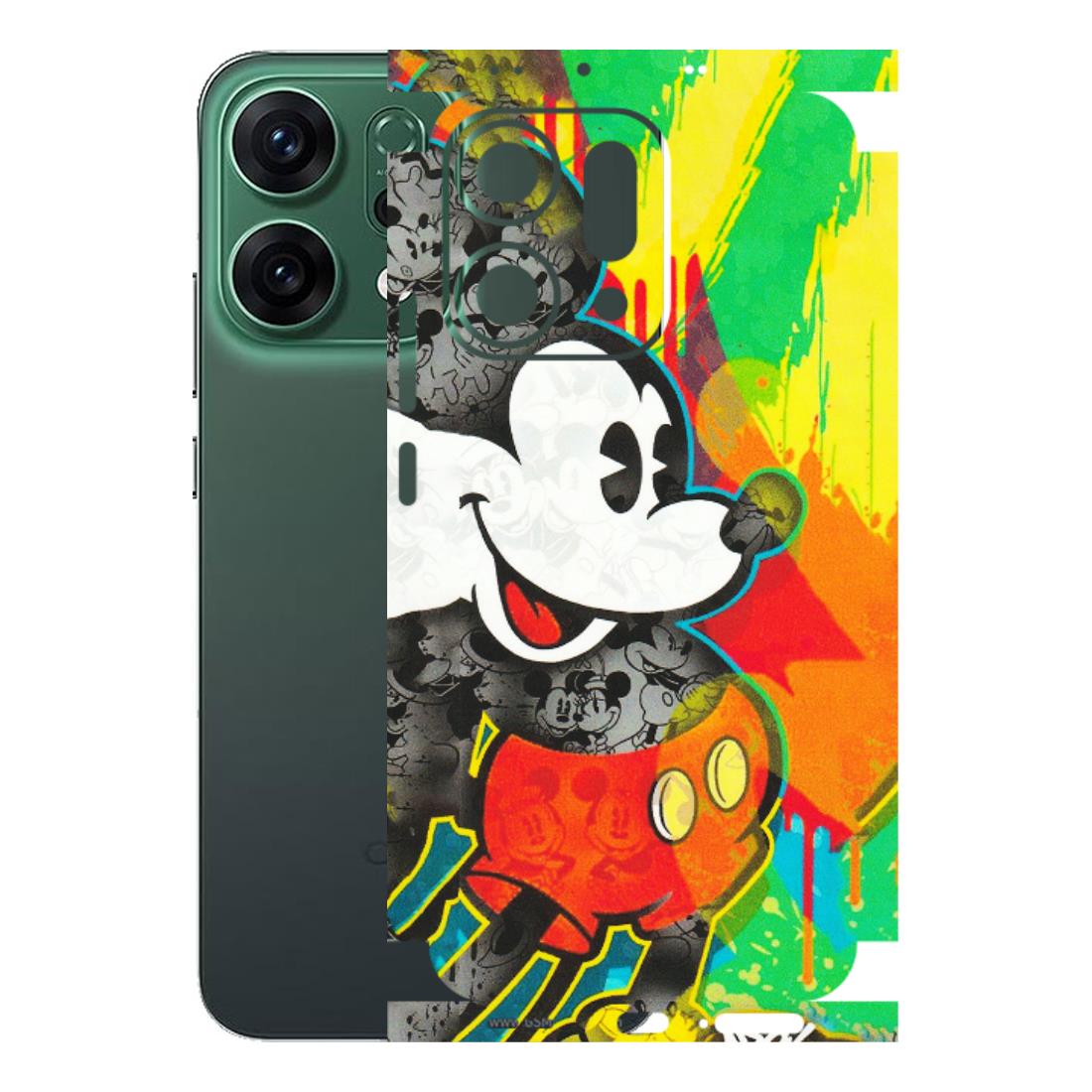 OPPO Phone Skins 2025 (All Models) - Multiple Mickey With Colourful Texture - Matte Finish (M-84) Oppo Reno 14 5G