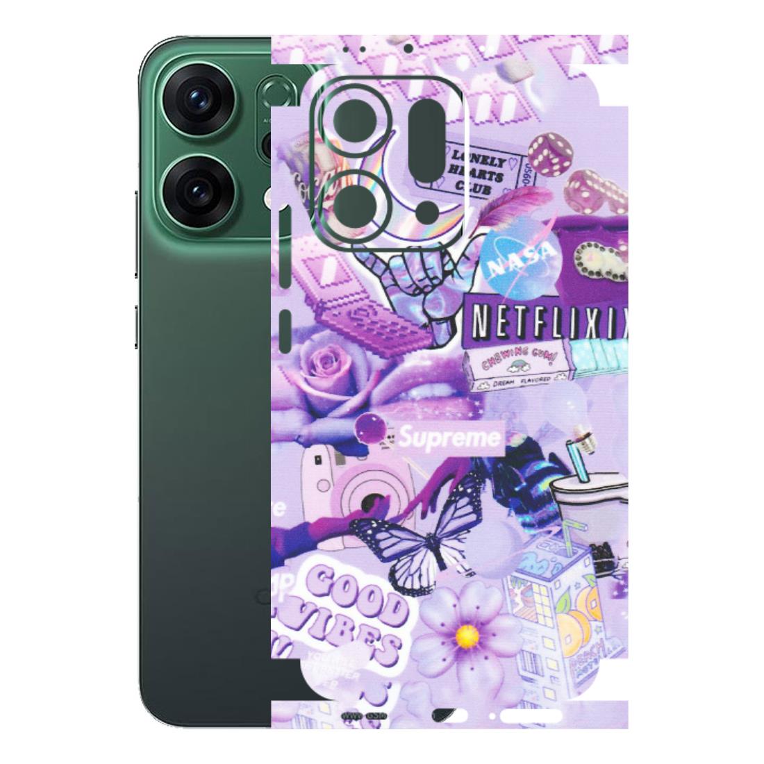 OPPO Phone Skins 2025 (All Models) - Supreme Purple Magic - Matte Finish (M-88) Oppo Reno 14 5G