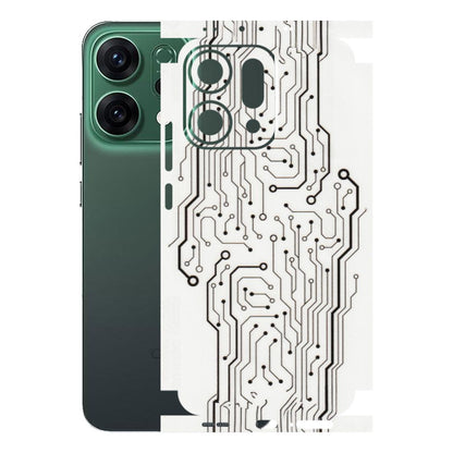 OPPO Phone Skins 2025 (All Models) - Tech Circuits - Transparent Finish (T-03) Oppo Reno 14 5G