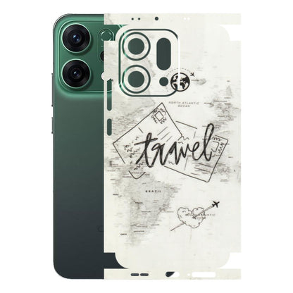 OPPO Phone Skins 2025 (All Models) - Travel Ticket - Transparent Finish (T-06) Oppo Reno 14 5G