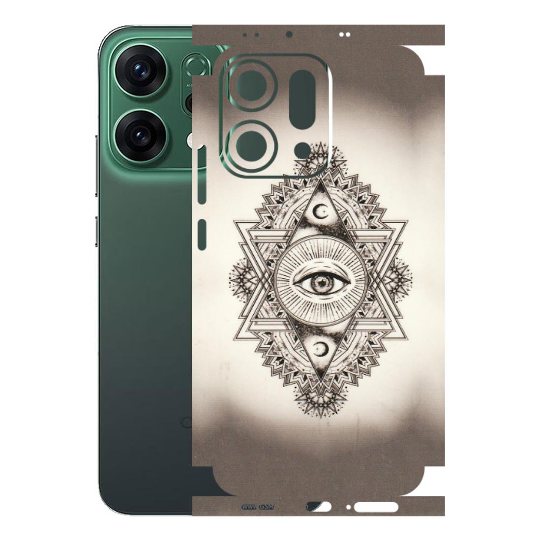 OPPO Phone Skins 2025 (All Models) - Illuminati Great Eye - Transparent Finish (T-14) Oppo Reno 14 5G