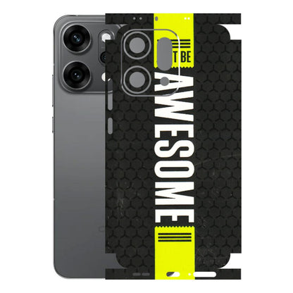 OPPO Phone Skins 2025 (All Models) - Just Be Awesome - 3D Embossed Finish (L-101) Oppo Reno 14 Pro 5G
