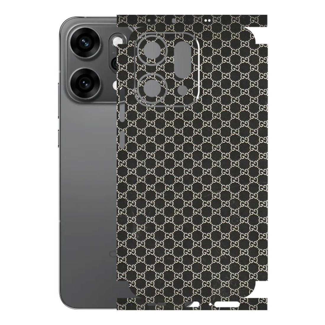 OPPO Phone Skins 2025 (All Models) - Black G Print - 3D Embossed Finish (L-109) Oppo Reno 14 Pro 5G