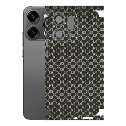 OPPO Phone Skins 2025 (All Models) - Black G Print - 3D Embossed Finish (L-109) Oppo Reno 14 Pro 5G