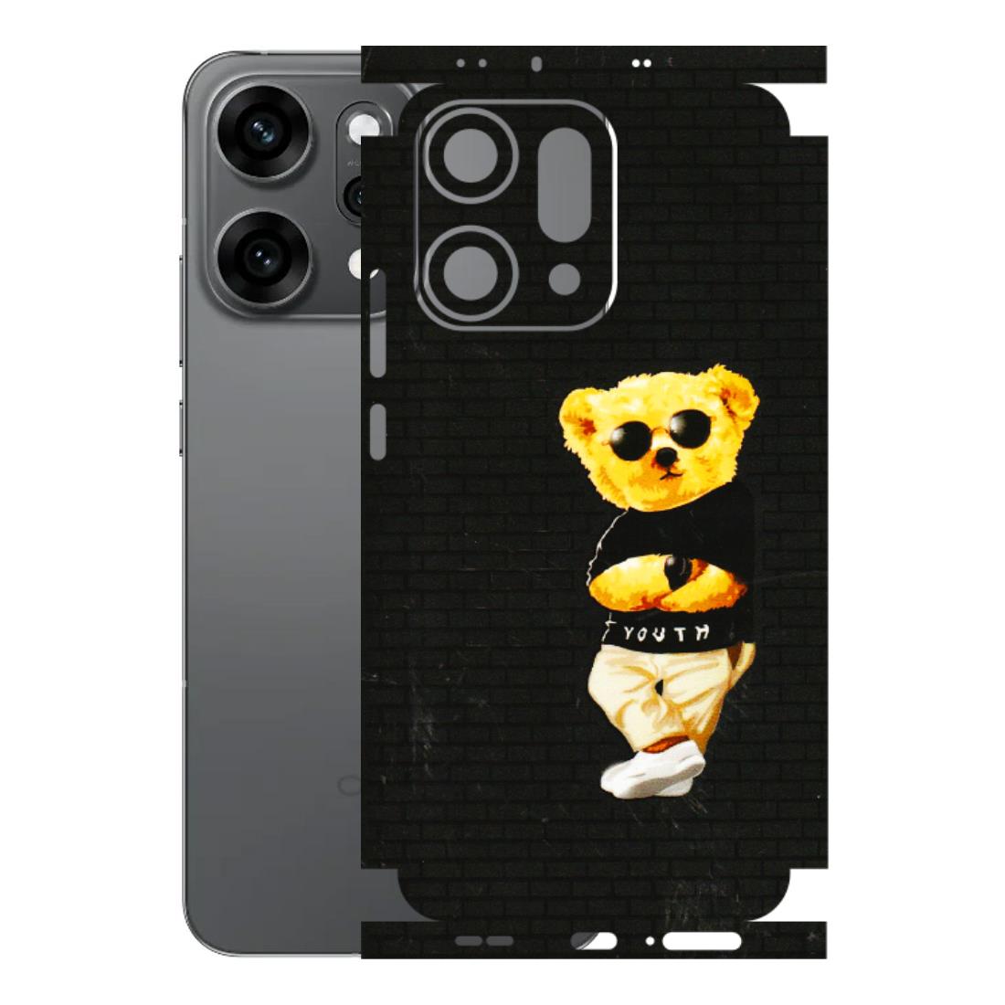 OPPO Phone Skins 2025 (All Models) - Classy Teddy Bear - 3D Embossed Finish (L-116) Oppo Reno 14 Pro 5G