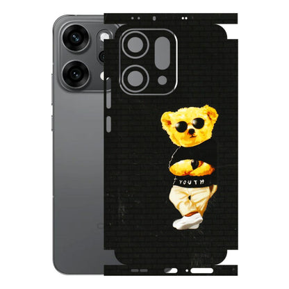 OPPO Phone Skins 2025 (All Models) - Classy Teddy Bear - 3D Embossed Finish (L-116) Oppo Reno 14 Pro 5G