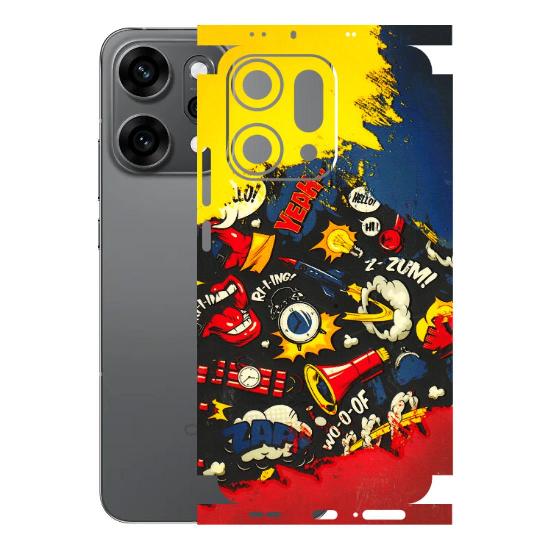 OPPO Phone Skins 2025 (All Models) - Pacific Doodle Art - 3D Embossed Finish (L-120) Oppo Reno 14 Pro 5G