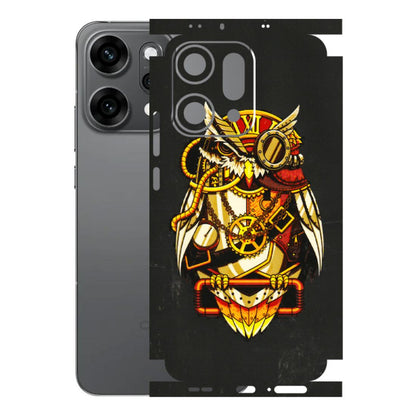 OPPO Phone Skins 2025 (All Models) - Classy Smart Owl - 3D Embossed Finish (L-144) Oppo Reno 14 Pro 5G