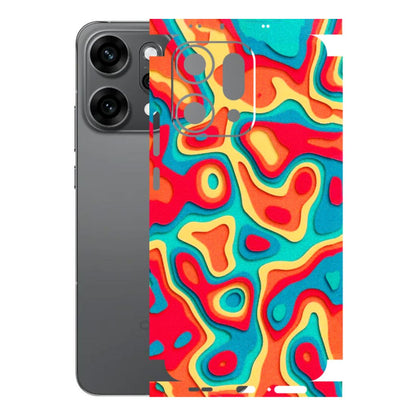 OPPO Phone Skins 2025 (All Models) - Abstract Swirl - 3D Embossed Finish (L-150) Oppo Reno 14 Pro 5G