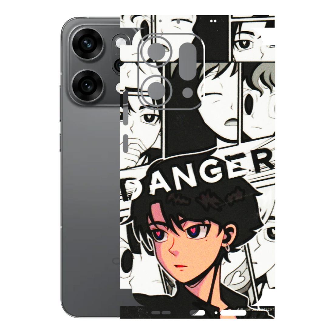 OPPO Phone Skins 2025 (All Models) - Danger Anime - 3D Embossed Finish (L-155) Oppo Reno 14 Pro 5G