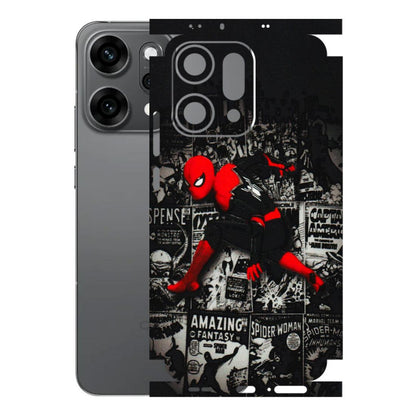 OPPO Phone Skins 2025 (All Models) - SpiderMan New - 3D Embossed Finish (L-162) Oppo Reno 14 Pro 5G