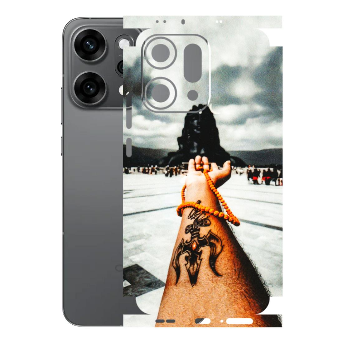 OPPO Phone Skins 2025 (All Models) - Jai Adiyogi Mahakaal - 3D Embossed Finish (L-164) Oppo Reno 14 Pro 5G