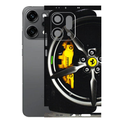 OPPO Phone Skins 2025 (All Models) - Ferrari Wheel Alloy - 3D Embossed Finish (L-173) Oppo Reno 14 Pro 5G