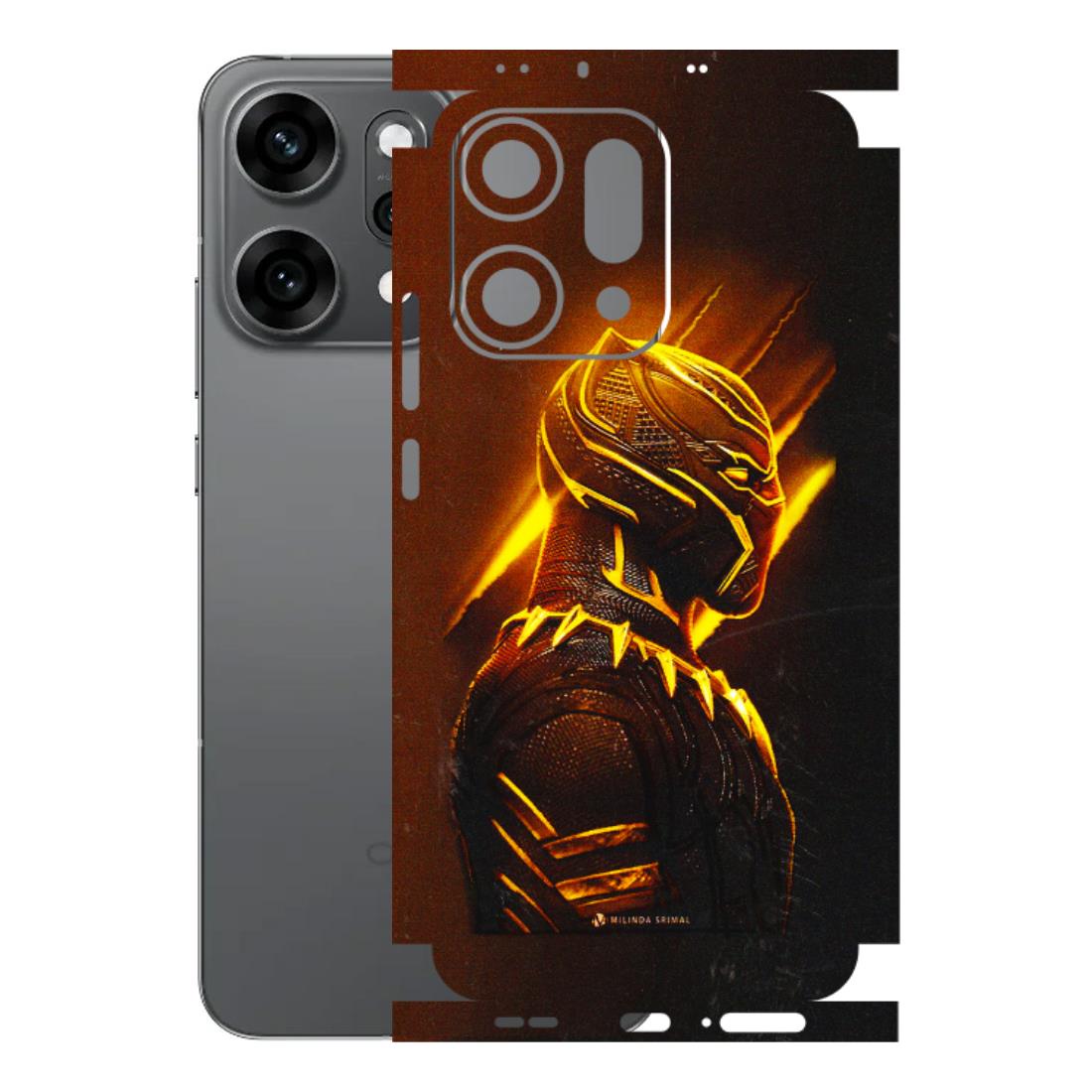 OPPO Phone Skins 2025 (All Models) - Gold Black Panther - 3D Embossed Finish (L-181) Oppo Reno 14 Pro 5G