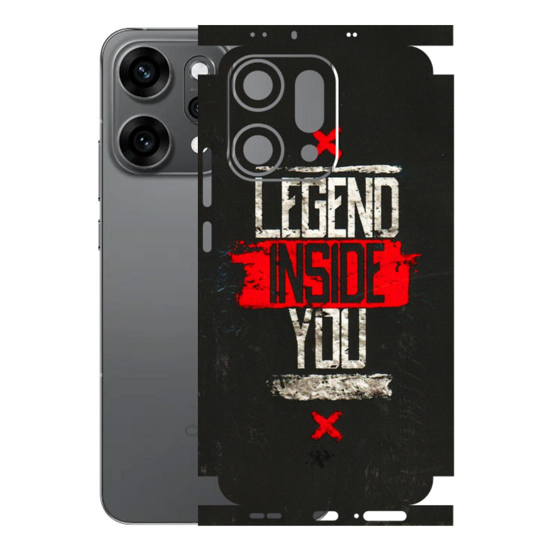 OPPO Phone Skins 2025 (All Models) - Legend Inside You - 3D Embossed Finish (L-186) Oppo Reno 14 Pro 5G
