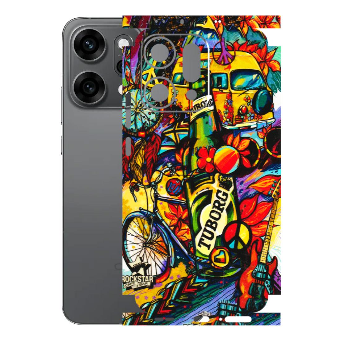 OPPO Phone Skins 2025 (All Models) - Cool Beer Bottle - 3D Embossed Finish (L-193) Oppo Reno 14 Pro 5G