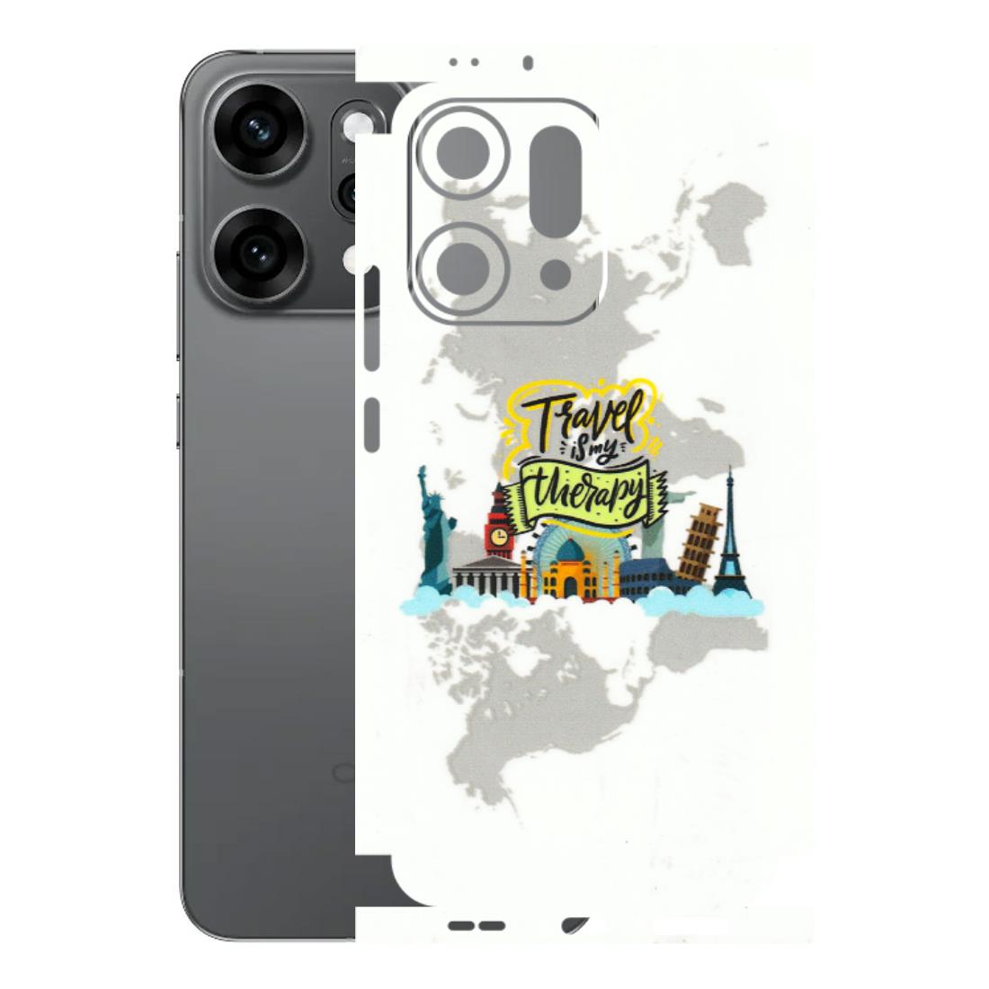 OPPO Phone Skins 2025 (All Models) - Travel Therapy - 3D Embossed Finish (L-199) Oppo Reno 14 Pro 5G