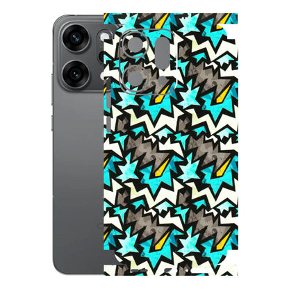 OPPO Phone Skins 2025 (All Models) - Funky Zig Zag - 3D Embossed Finish (L-223) Oppo Reno 14 Pro 5G