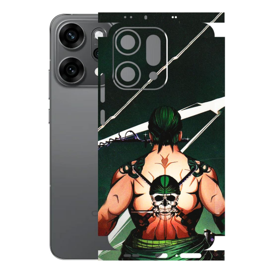 OPPO Phone Skins 2025 (All Models) - Zoro Anime - 3D Embossed Finish (L-23) Oppo Reno 14 Pro 5G