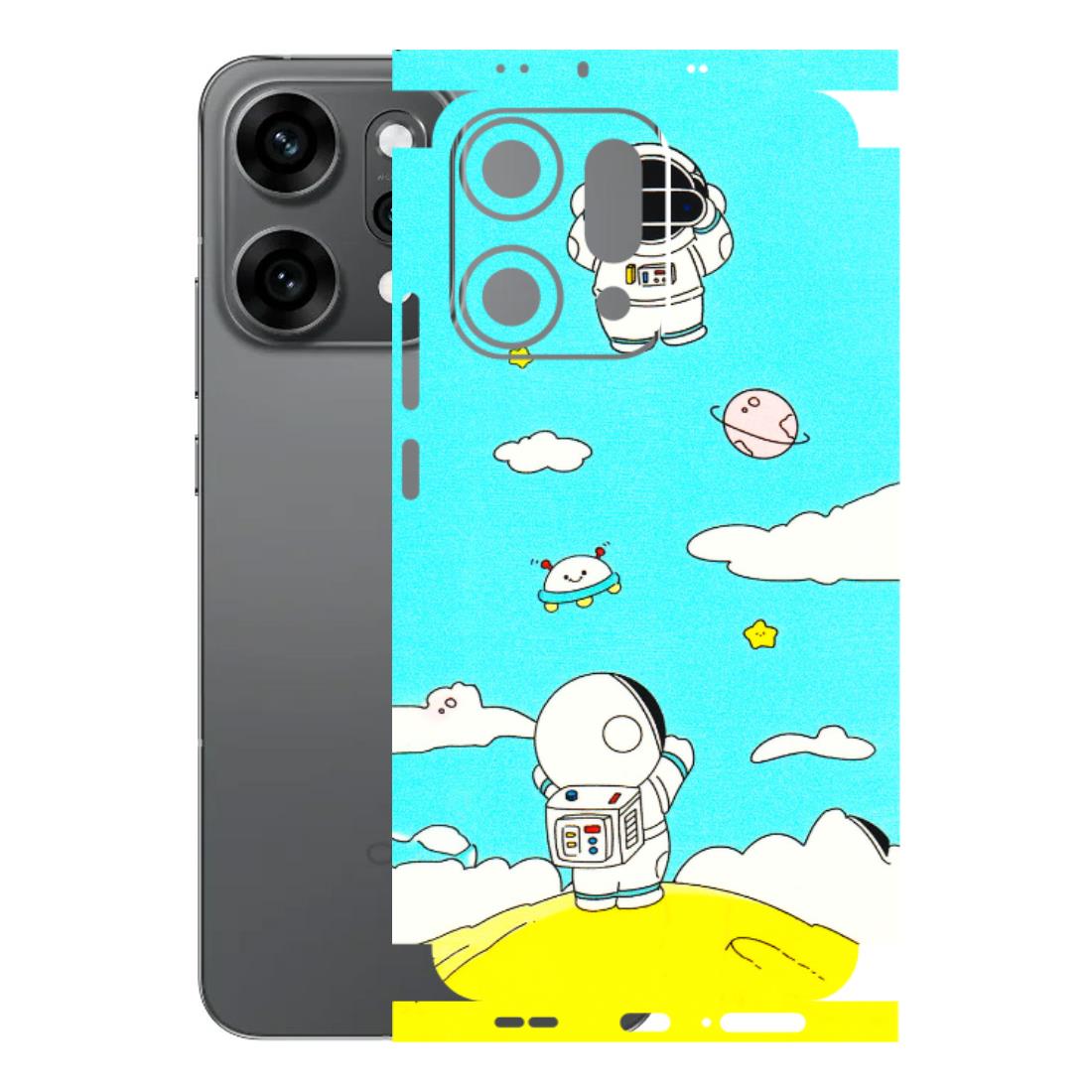OPPO Phone Skins 2025 (All Models) - Blue Skies Astro Float - 3D Embossed Finish (L-230) Oppo Reno 14 Pro 5G