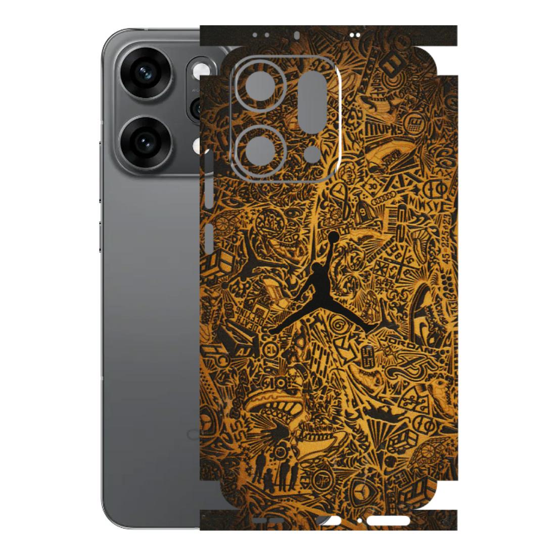 OPPO Phone Skins 2025 (All Models) - Premium Gold Basketball Player - 3D Embossed Finish (L-236) Oppo Reno 14 Pro 5G