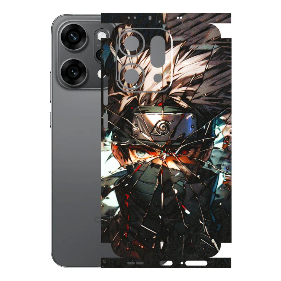 OPPO Phone Skins 2025 (All Models) - Kakashi Shattered Glass Effect - 3D Embossed Finish (L-237) Oppo Reno 14 Pro 5G