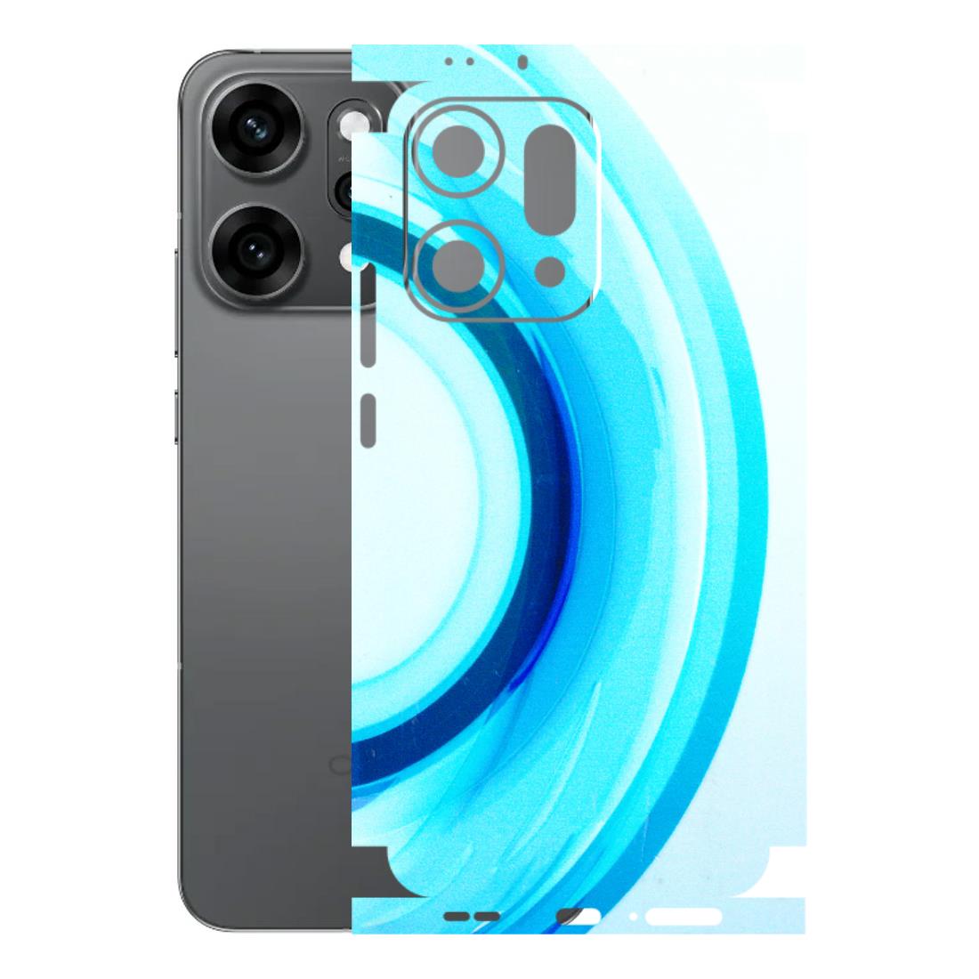 OPPO Phone Skins 2025 (All Models) - The Blue Curve - 3D Embossed Finish (L-244) Oppo Reno 14 Pro 5G