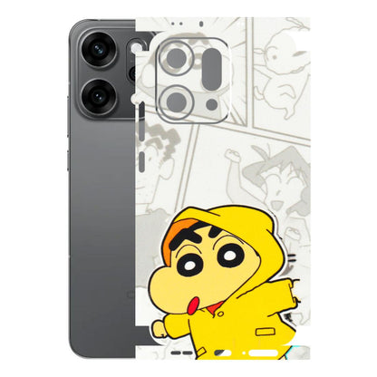OPPO Phone Skins 2025 (All Models) - Yellow Shinchan Comic - 3D Embossed Finish (L-246) Oppo Reno 14 Pro 5G