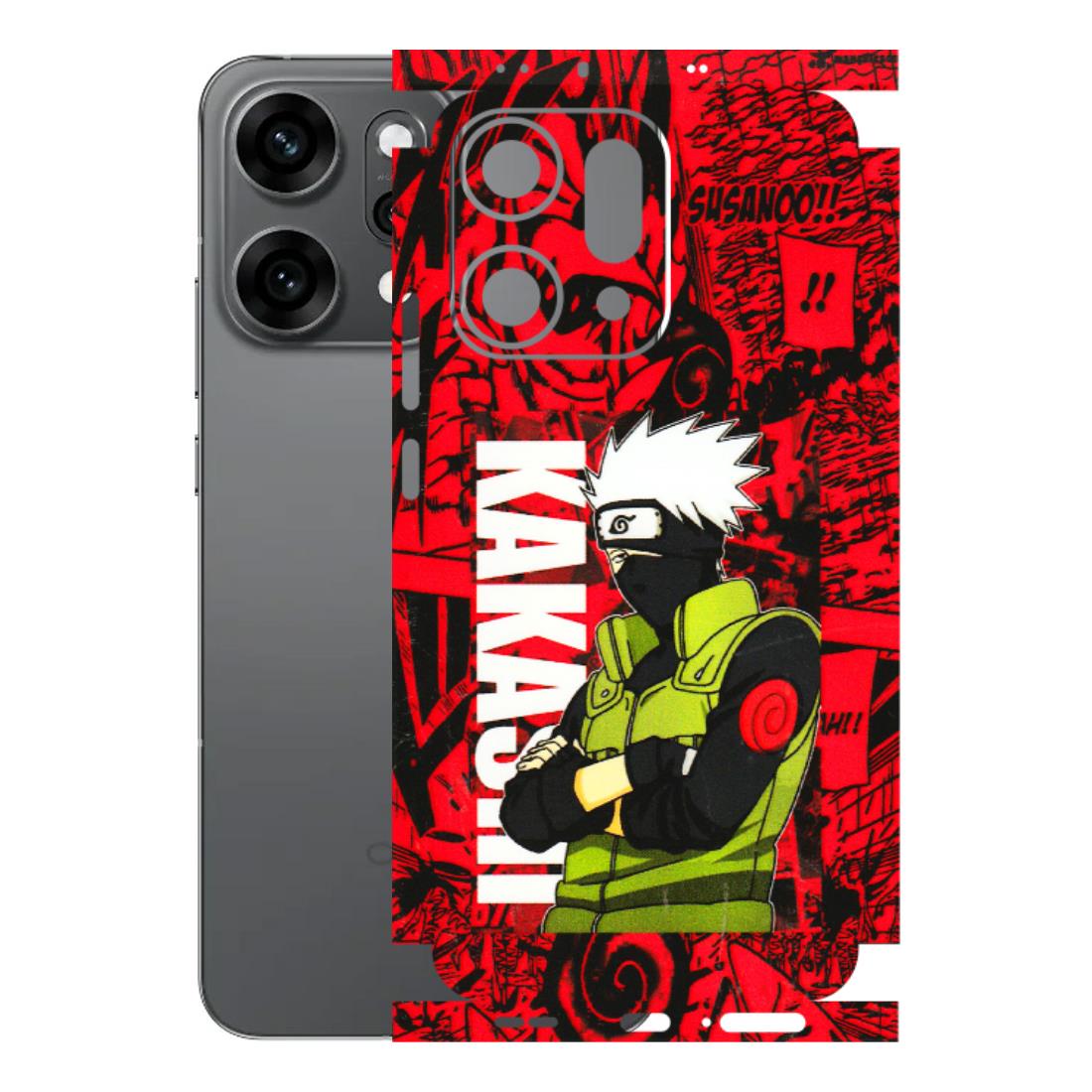 OPPO Phone Skins 2025 (All Models) - Kakashi Red Anime - 3D Embossed Finish (L-251) Oppo Reno 14 Pro 5G