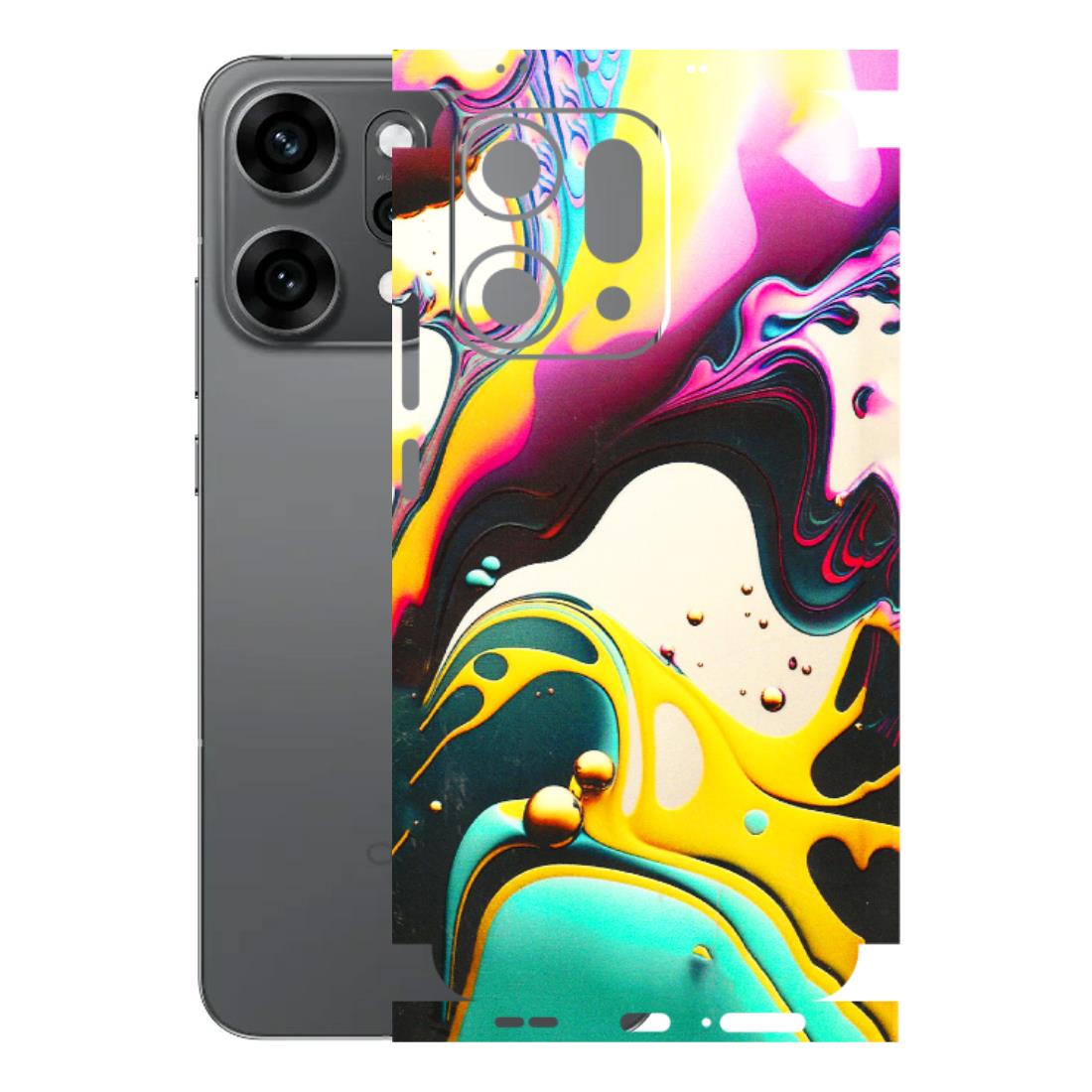 OPPO Phone Skins 2025 (All Models) - Multicolor Abstract pattern - 3D Embossed Finish (L-254) Oppo Reno 14 Pro 5G