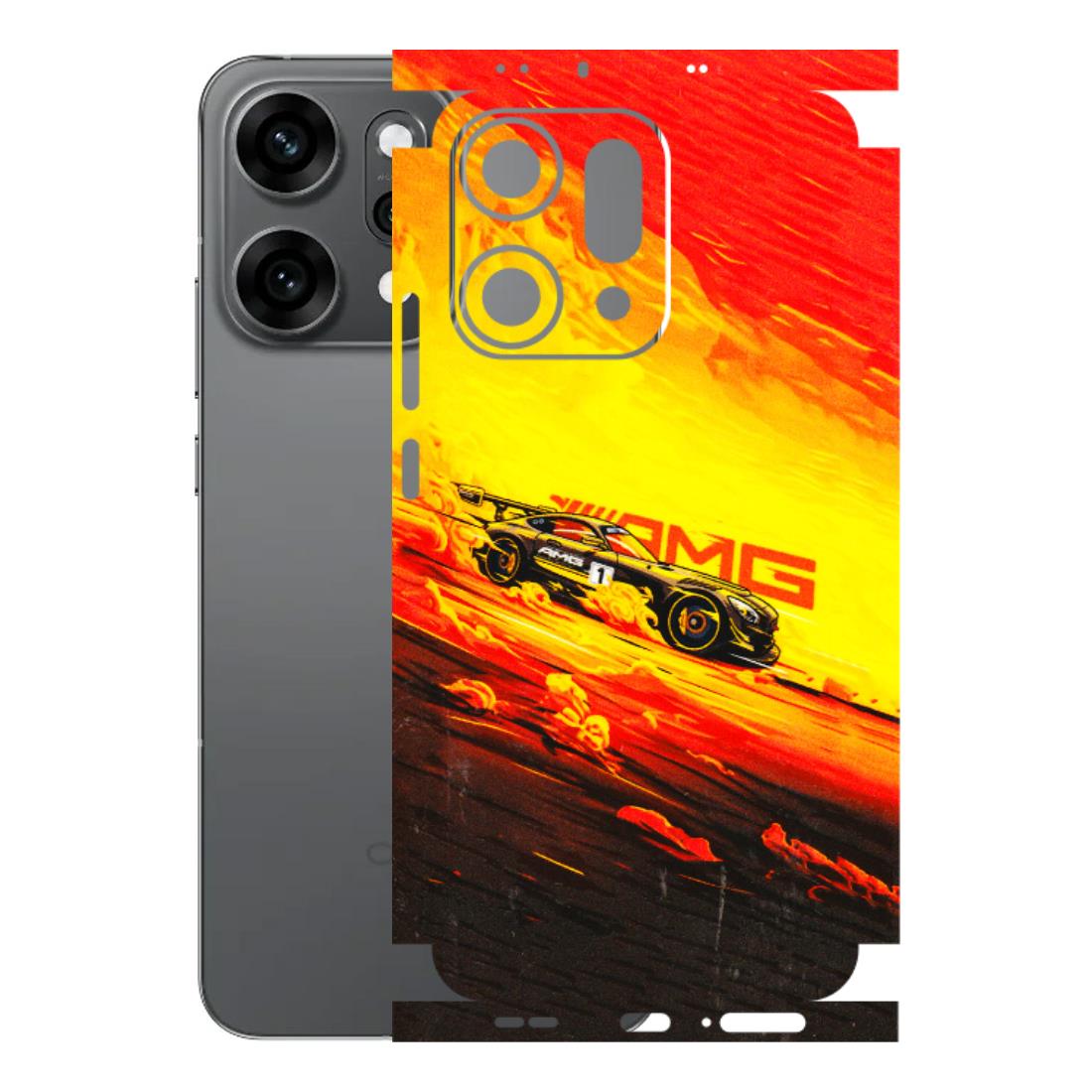 OPPO Phone Skins 2025 (All Models) - AMG Car Speed Cover - 3D Embossed Finish (L-256) Oppo Reno 14 Pro 5G