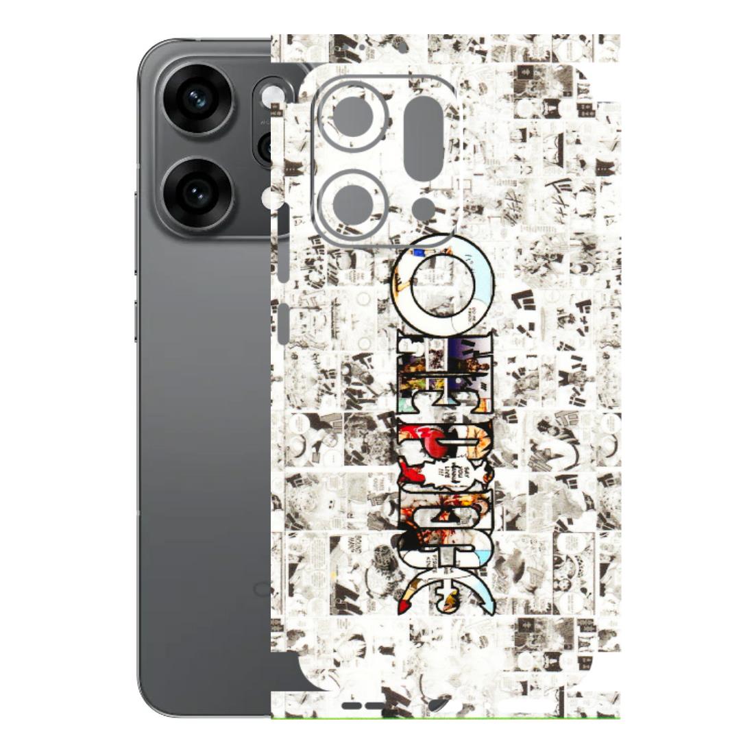 OPPO Phone Skins 2025 (All Models) - One Piece Manga - 3D Embossed Finish (L-26) Oppo Reno 14 Pro 5G